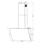 Вытяжка Elikor Wave BK 60