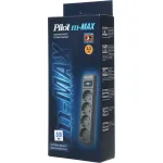 Сетевой фильтр Pilot m-MAX, черный, 3 м (3м, 4xEURO, 3,3кВт)