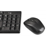 Клавиатура и мышь Oklick 210 M Wireless Keyboard&Optical Mouse Black USB (радиоканал, классическая мембранная, 104кл, светодиодная, кнопок 4, 1600dpi)
