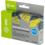 Чернильный картридж Cactus HP 711 CS-CZ132 (желтый; 26стр; 26мл; DJ T120, T520, 530)