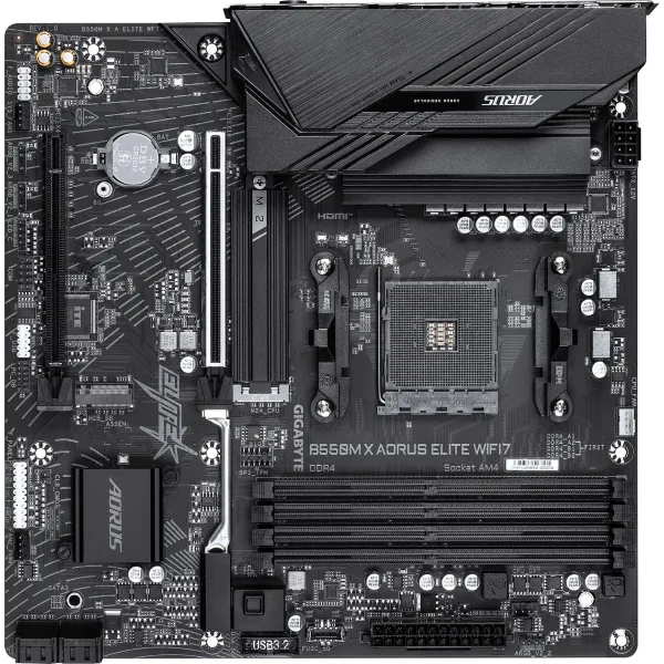 Материнская плата Gigabyte B550M X A ELITE WF7 (AM4, 4x, microATX, RAID SATA: 0,1,10)