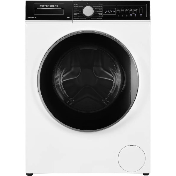 Стиральная машина Kuppersberg WM 410 W(фронтальная полноразмерная, класс стирки/отжима/э.потребления: A/B/A+++ , макс: 6кг, 1200 об/мин, инвертер, защита: частичная, 59.5x84x45см, белый)