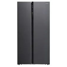 Холодильник Hyundai CS5003F (No Frost, A+, 2-камерный, Side by Side, инверторный компрессор, черная сталь) [CS5003F черная сталь]