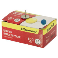 Кнопки Silwerhof 500007 (эмаль цветная, 100шт) [500007]