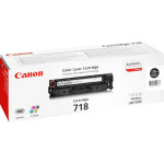 Тонер-картридж Canon 718BK (черный; 3400стр; LBP7200, MF8330, 8350)