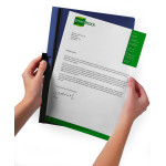 Папка с клипом Durable Duraclip 2209-01 (верхний лист прозрачный, A4, вместимость 1-60 листов, черный)
