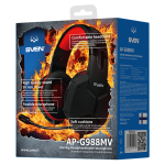 Гарнитура Sven AP-G988MV (оголовье, с проводом, 1.2м, полноразмерные, 2 x mini jack 3.5 mm, 300г)