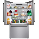 Холодильник Lex LFD595IxID (No Frost, A++, 2-камерный, объем 581:404/177л, инверторный компрессор, 91.1x178x77.2см, нержавеющая сталь)