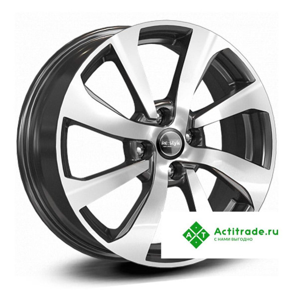 КиК Rio X-Line КС893 R16/6J PCD 4x100 ET 49 ЦО 54,1 черный с полированной лицевой поверхностью