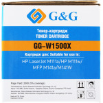 Тонер-картридж G&G GG-W1500X (оригинальный номер: W1500X; черный; 2000стр; LJ M111, M141)