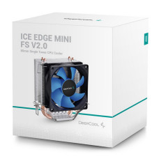 Кулер для процессора DeepCool ICE EDGE MINI FS V2.0 (Socket: 1150, 1151, 1151-v2, 1155, 1156, 1200, 1700, AM4, алюминий+медь, 24,7дБ, 80x80x25мм, 3-pin)