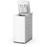 Стиральная машина Midea MF100T80BS/W-RU(вертикальная полноразмерная, класс стирки/отжима/э.потребления: A , макс: 8кг, белый)