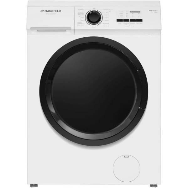 Стиральная машина Maunfeld MFWM106WH052(фронтальная средняя, класс стирки/отжима/э.потребления: C/A+++ , макс: 6кг, 1000 об/мин, 60x85x46.8см, белый)