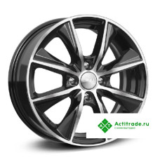 Скад Порту R15/6J PCD 4x100 ET 46 ЦО 54,1 черный с полированной лицевой поверхностью [3450505]