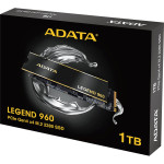 Жесткий диск SSD 1Тб ADATA Legend 960 (M.2, 7400/6000 Мб/с, 610000 IOPS, PCIE 4.0 X4)