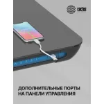 Стол компьютерный Cactus CS-EGD-BK-LED