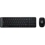 Клавиатура и мышь Logitech Wireless Combo MK220 Black USB (классическая мембранная, 101кл, светодиодная, кнопок 2, 1000dpi)