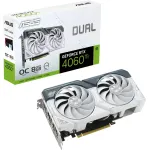 Видеокарта GeForce RTX 4060TI 2565МГц 8Гб ASUS DUAL OC (PCI-E 4.0, GDDR6, 128бит, 1xHDMI, 3xDP)