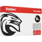 Жесткий диск SSD 2Тб KingSpec (2280, 7400/6600 Мб/с, PCIe 4.0 x4 (NVMe))