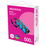 Внешний жесткий диск SSD 500Гб ADATA (1050/1000 Мб/с, USB 3.2 Gen 2 Type-C; USB Type-C, внешний)