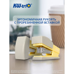 Степлер Kw-Trio 055X6-YEL (тип скоб: 24/6; 26/6, пластик, вместимость 100 скоб, одновременно скрепляемых 20 листов, глубина прошивки 44мм)