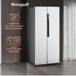 Холодильник Weissgauff WSBS 450 WNF Built-in (No Frost, A++, 2-камерный, Side by Side, объем 450:270/180л, инверторный компрессор, белый)