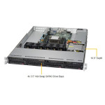 Серверная платформа Supermicro SYS-5019P-WT (1x600Вт, 1U)