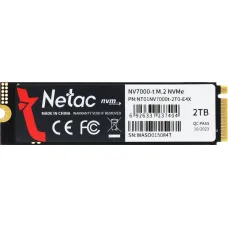 Жесткий диск SSD 2Тб Netac (2280, 7300/6700 Мб/с, 700000 IOPS, PCI-E, для ноутбука и настольного компьютера) [NT01NV7000t-2T0-E4X]