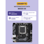 Материнская плата Gigabyte B650I AX (x)