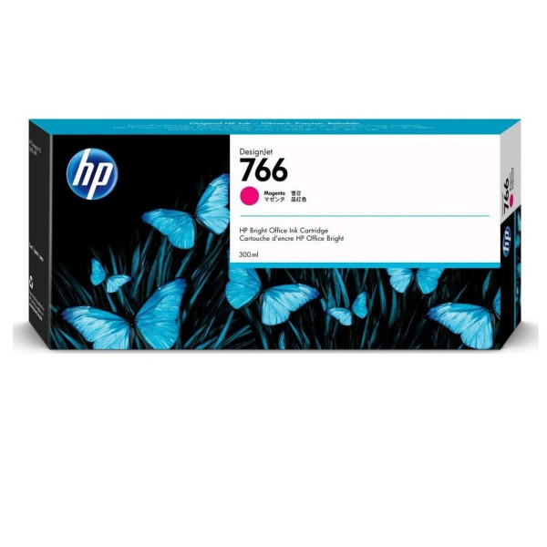 Картридж HP 766 (пурпурный; 300мл; HP DesignJet)