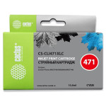 Картридж Cactus CS-CLI471XLC (оригинальный номер: CLI-471XL C; голубой; 10,8стр; TS5040, MG5740, MG6840, MG7740)