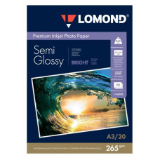 Фотобумага Lomond 1106302 (A3, 265г/м2, для струйной печати, двусторонняя, полуглянцевая, 20л) [1106302]