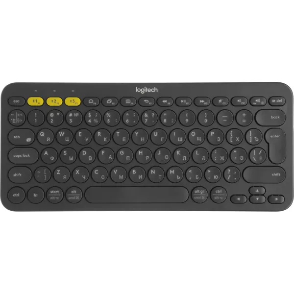 Клавиатура Logitech K380 Multi-Device Black Bluetooth (Bluetooth, мембранные, 79кл)