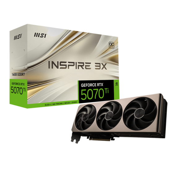 Видеокарта GeForce RTX 5070 Ti 2497МГц 16Гб MSI (GDDR7, 256бит)