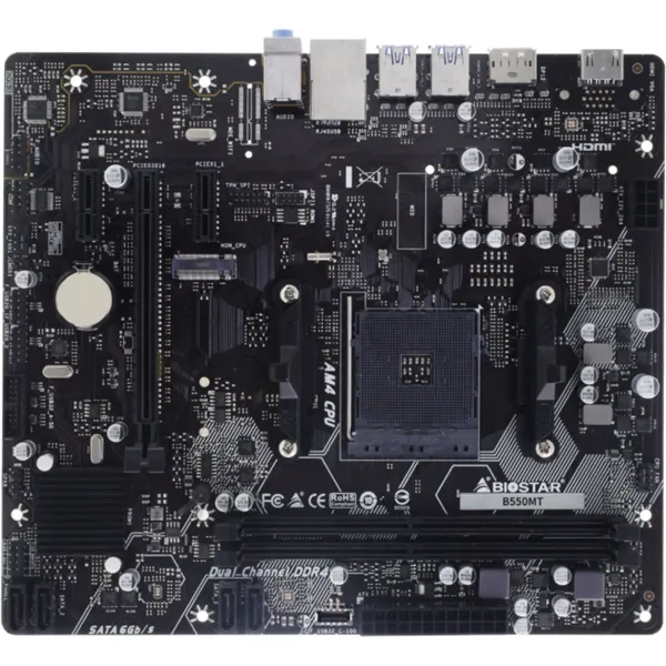 Материнская плата Biostar B550MT (AM4, 2x, microATX, RAID SATA: 0,1,10)
