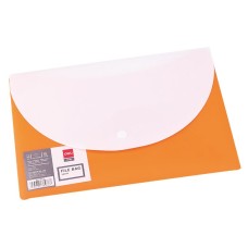 Конверт на кнопке Deli E38977 (A4, полипропилен, толщина пластика 0,18мм, горизонтальное расширение, ассорти) [E38977]