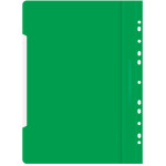 Папка-скоросшиватель Бюрократ PS-P20GRN (A4, прозрачный верхний лист, пластик, боковая перфорация, зеленый)
