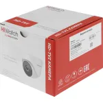 Камера видеонаблюдения HiWatch DS-T233 (2.8 мм) (аналоговая, внутренняя, купольная, поворотная, 2Мп, 2.8-2.8мм, 1920x1080, 25кадр/с)
