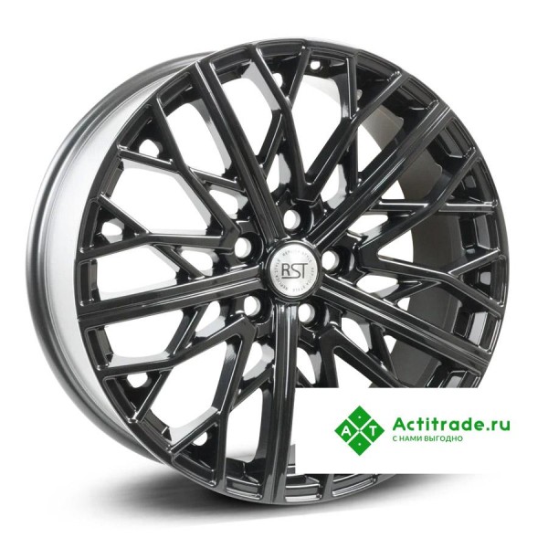 RST R002 R20/8.5J PCD 5x120 ET 47 ЦО 72,6 черный глянцевый