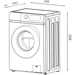 Стиральная машина Lex LWM06010BLIDsmall(59.5x85x40см, фронтальная, макс:6кг, 1000об/мин, белый)