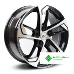 RST R037 R17/7J PCD 5x108 ET 40 ЦО 54,1 черный с полированной лицевой поверхностью