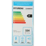 Холодильник Hyundai CS4086FIX (No Frost, A+, 2-камерный, Side by Side, инверторный компрессор, нержавеющая сталь)