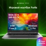 Ноутбук Digma Pro Fortis (Intel Core i3 1005G1 1.2 ГГц/16 ГБ LPDDR4x 3733 МГц/14.1