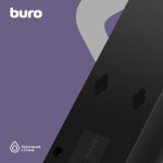 Сетевой фильтр Buro 600SH-16-5-B (5м, 6xEURO, 3,5кВт, 16А)