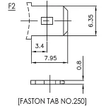 Батарея CSB UPS123607F2 (12В, 7,5Ач)