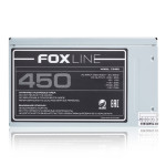 Блок питания Foxline FZ-450R 450W (ATX, 450Вт, 24 pin, ATX12V 2.3, 1 вентилятор)