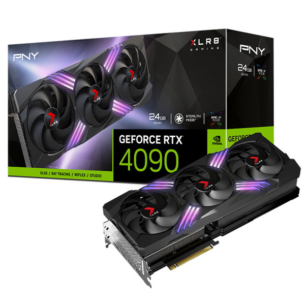 Видеокарта GeForce RTX 4090 2235МГц 24Гб PNY (GDDR6X, 384бит, 1xHDMI, 3xDP)