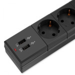 Сетевой фильтр Buro BU-SP5_USB_2A-W (5м, 6xEURO, USB 2шт, 2,2кВт, 10А)