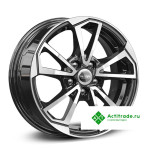 КиК ZV Elantra КС1005 R15/6J PCD 5x114,3 ET 42 ЦО 67,1 черный с полированной лицевой поверхностью