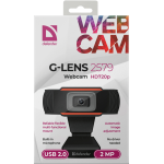 Веб-камера DEFENDER G-lens 2579 HD720p (2млн пикс., 1280x720, микрофон, USB 2.0)